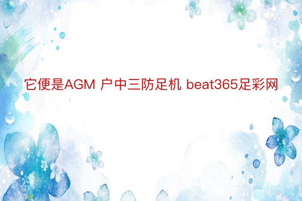它便是AGM 户中三防足机 beat365足彩网
